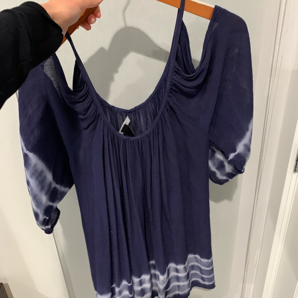 Navy blue dress/cover up